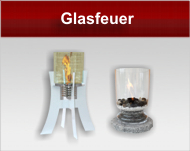 Glasfeuer für Ethanol oder Brenngel